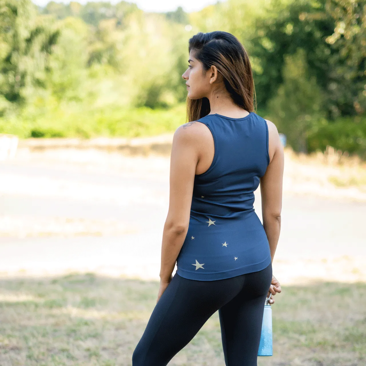 Final Sale Seamless Blue Star Activewear Tank