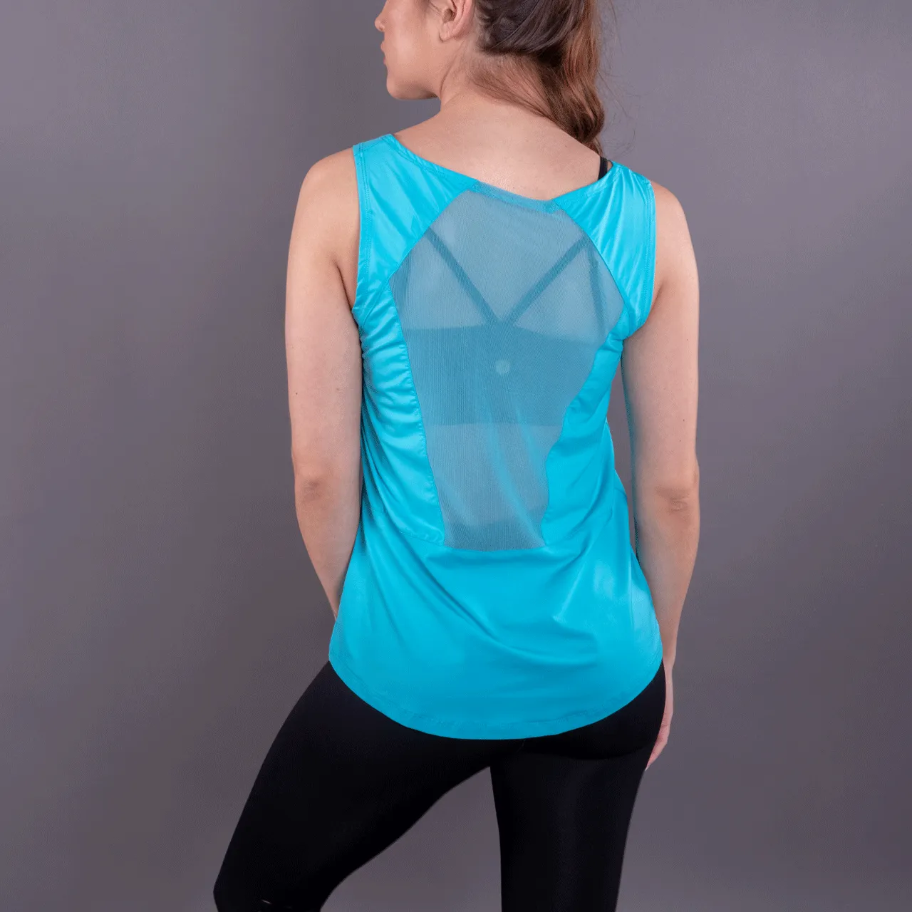 Final Sale Turquoise Windows Activewear Tank