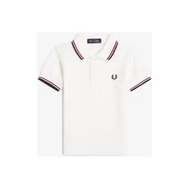 Fred Perry - SY1225 Kids “My First Fred Perry” Snow White Twin Tipped - Polo Shir