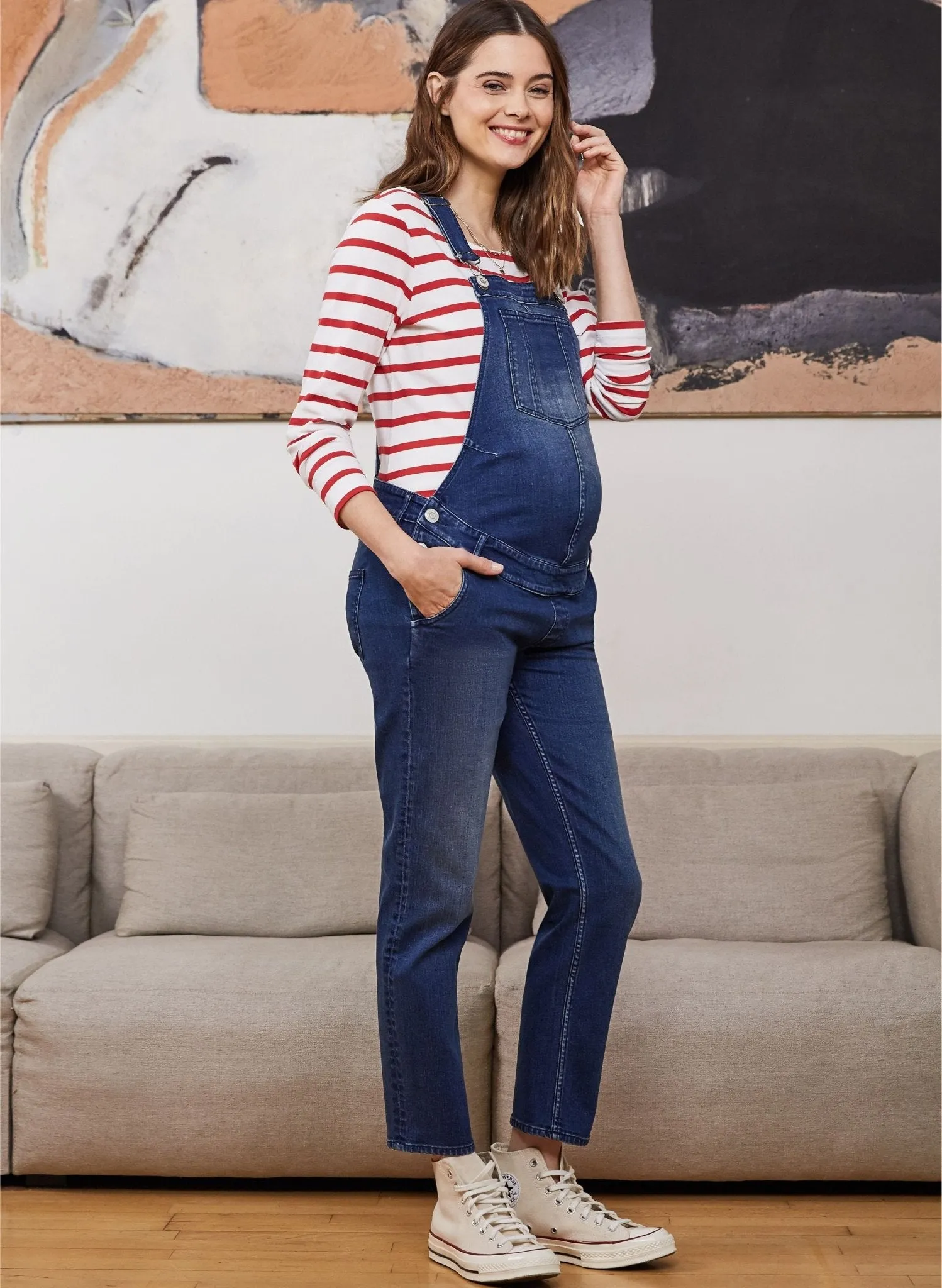 Gerrie Organic Maternity Dungarees