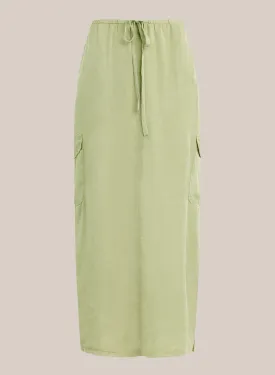 Goldie Bellow Pocket Cargo Skirt - Khaki Army
