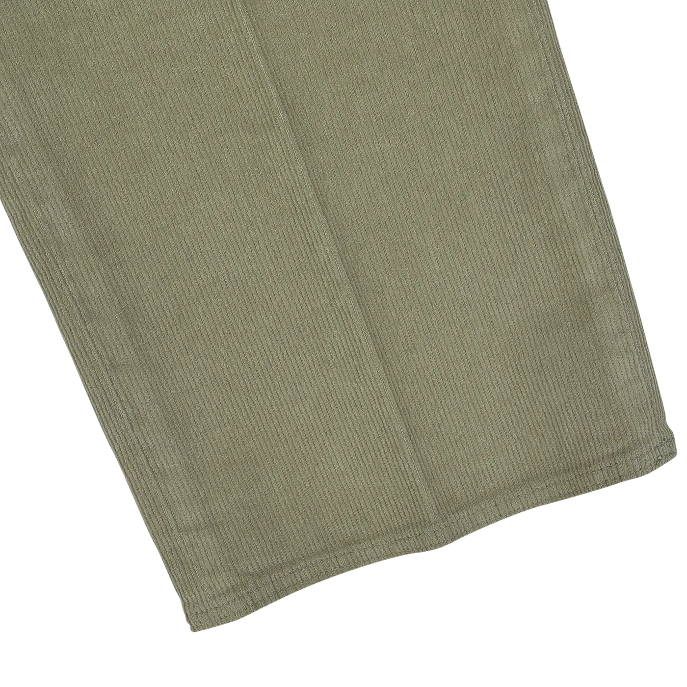 Green Cotton Corduroy High Comfort Chinos