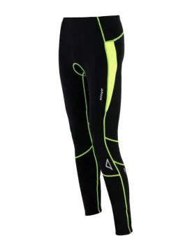 Herren Thermo Fahrradhose Pro T Schwarz Neon