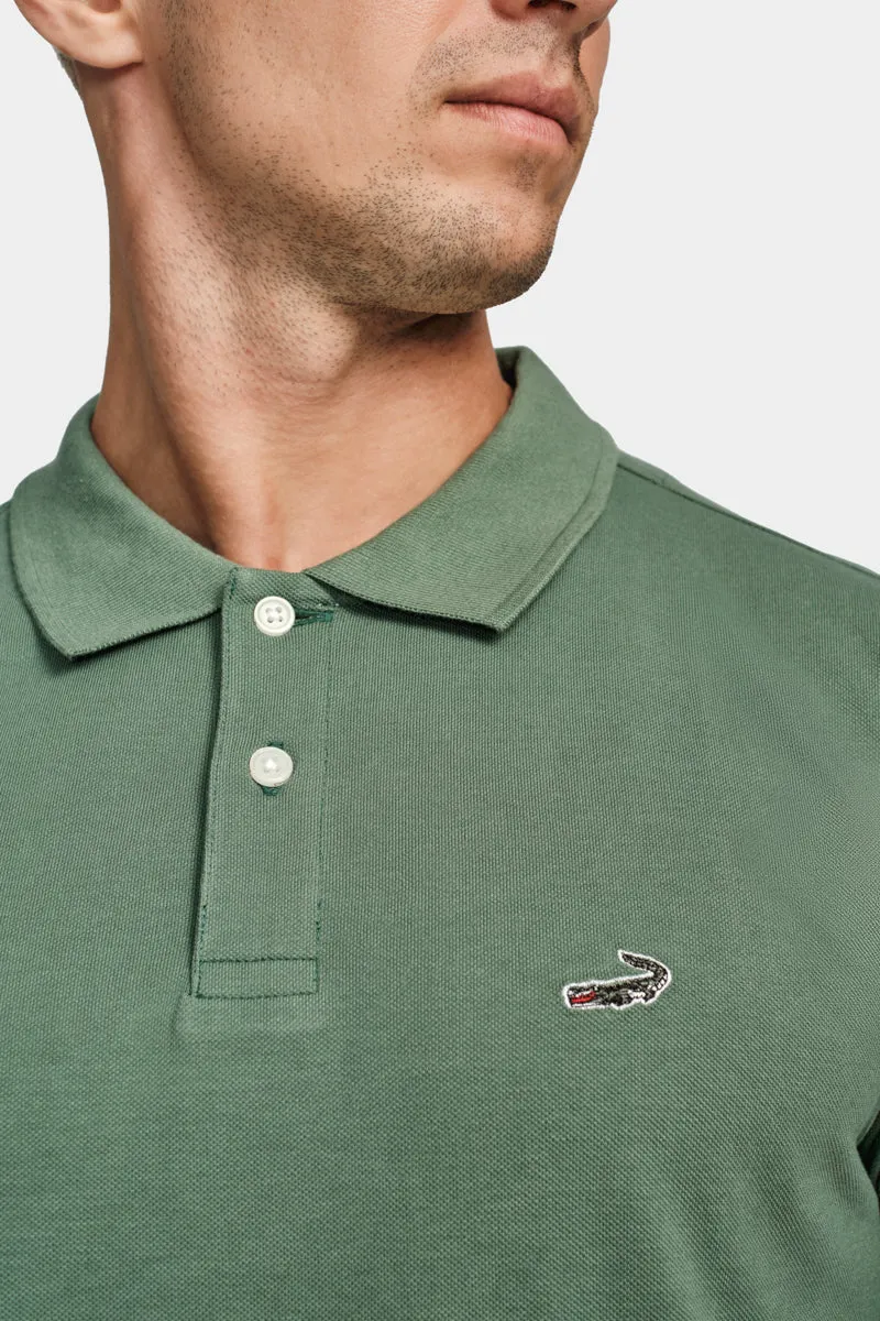 HS Polo - T Shirt Green Greener Pastures