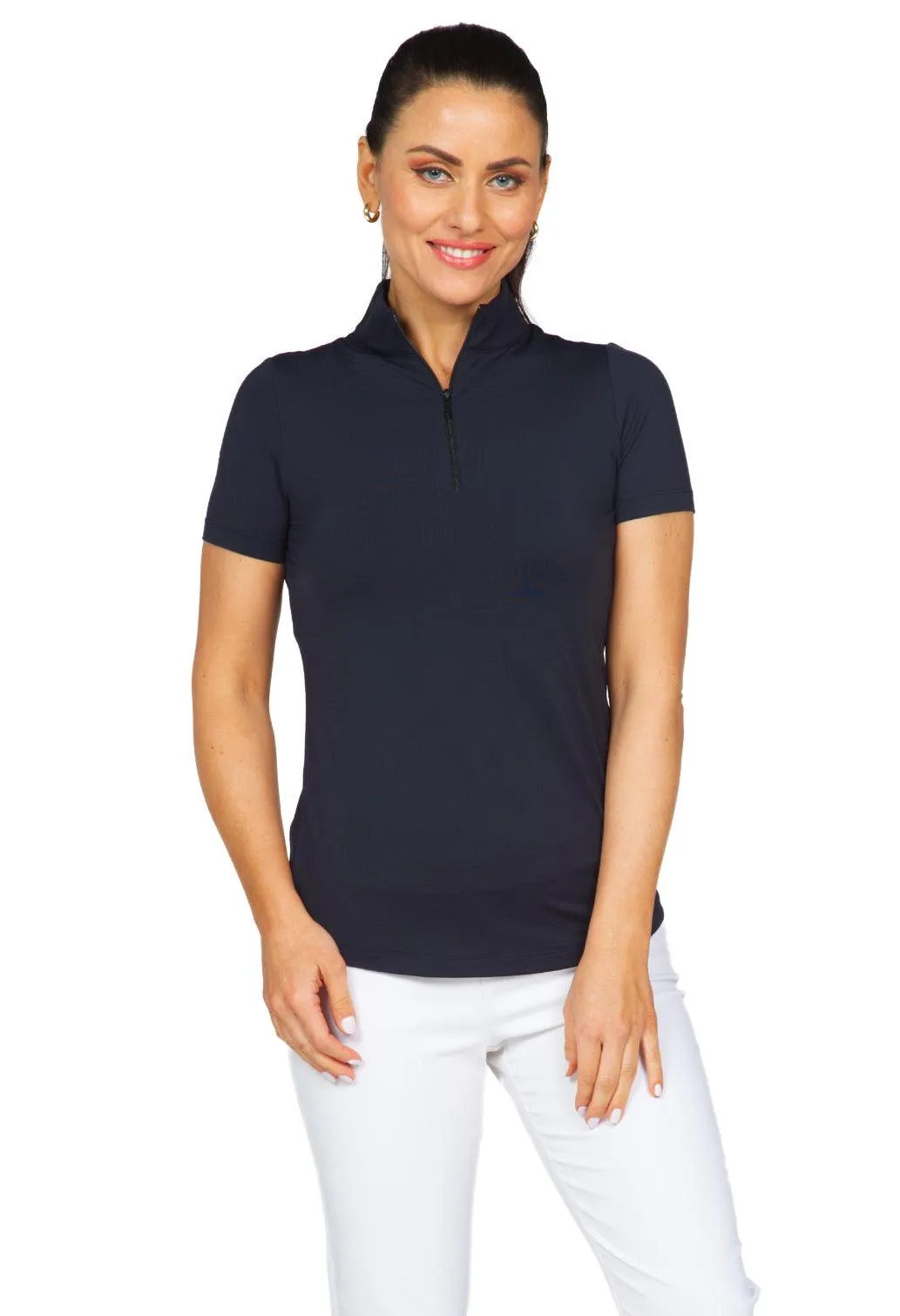 Ibkül - Short Sleeve Mock Neck - 87000