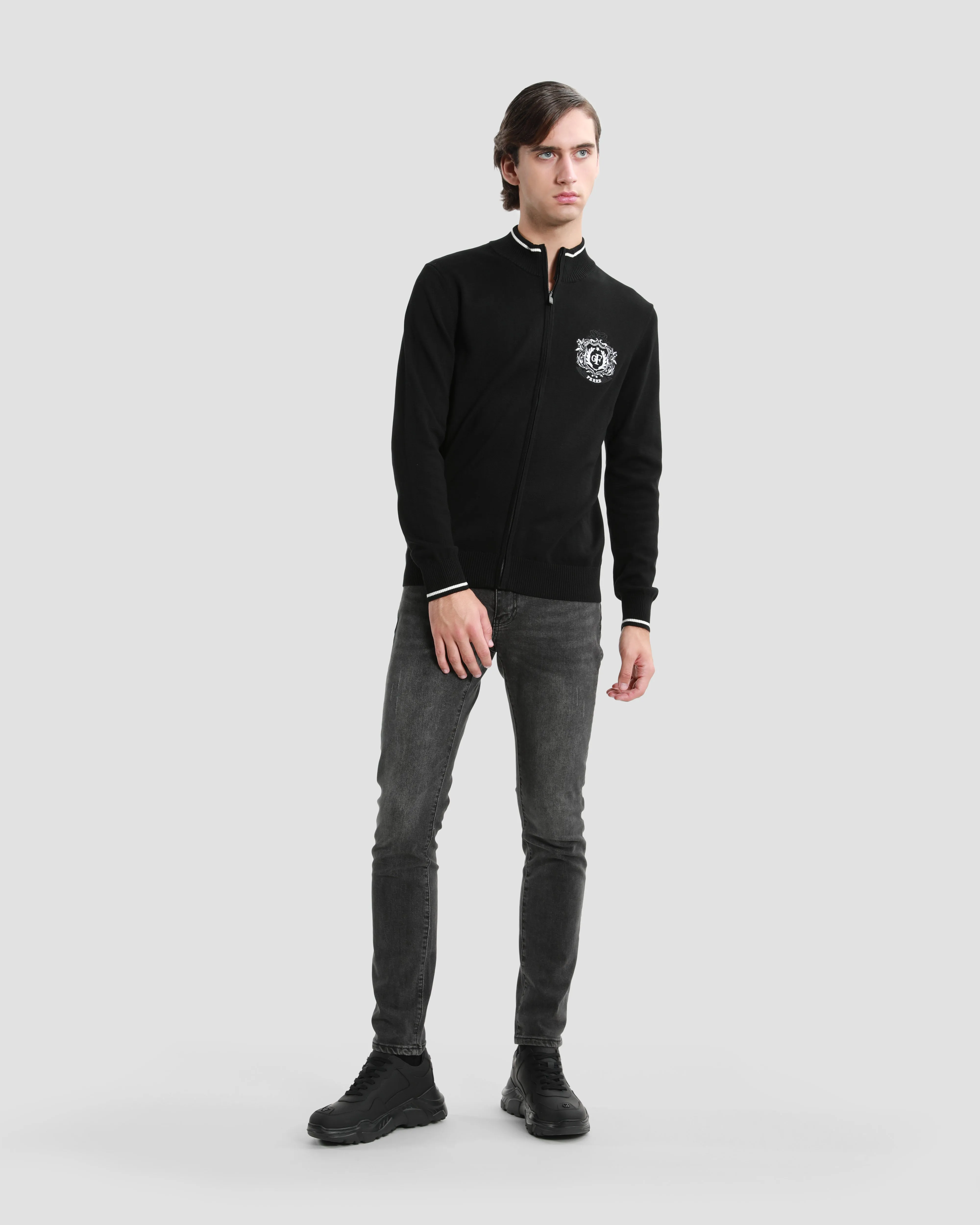 Imperial Logo Detailed Cardigan