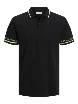 Jack & Jones Globus Black Polo Shirt Black