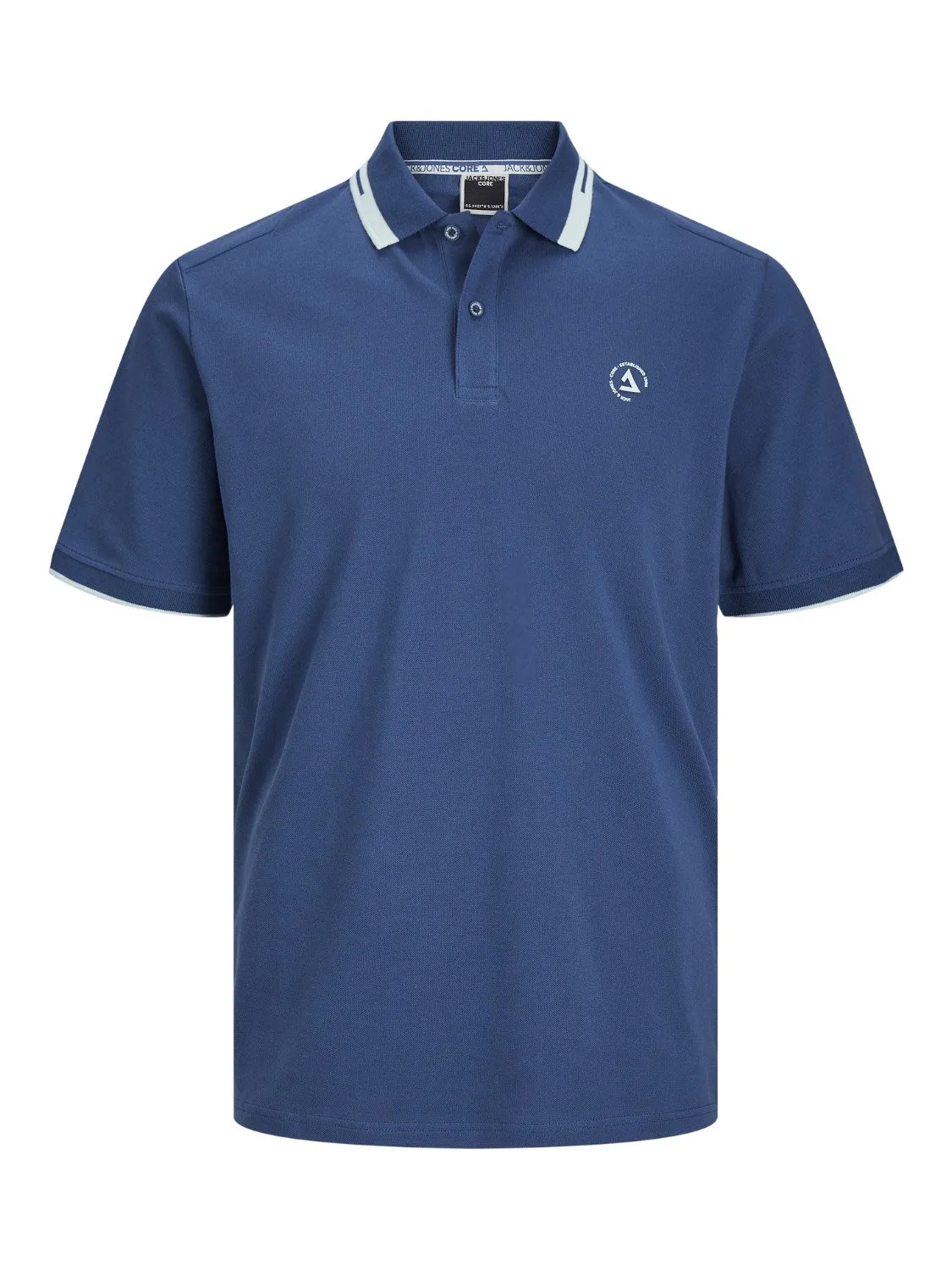 Jack & Jones Hass Logo Ensign Blue Polo Blue