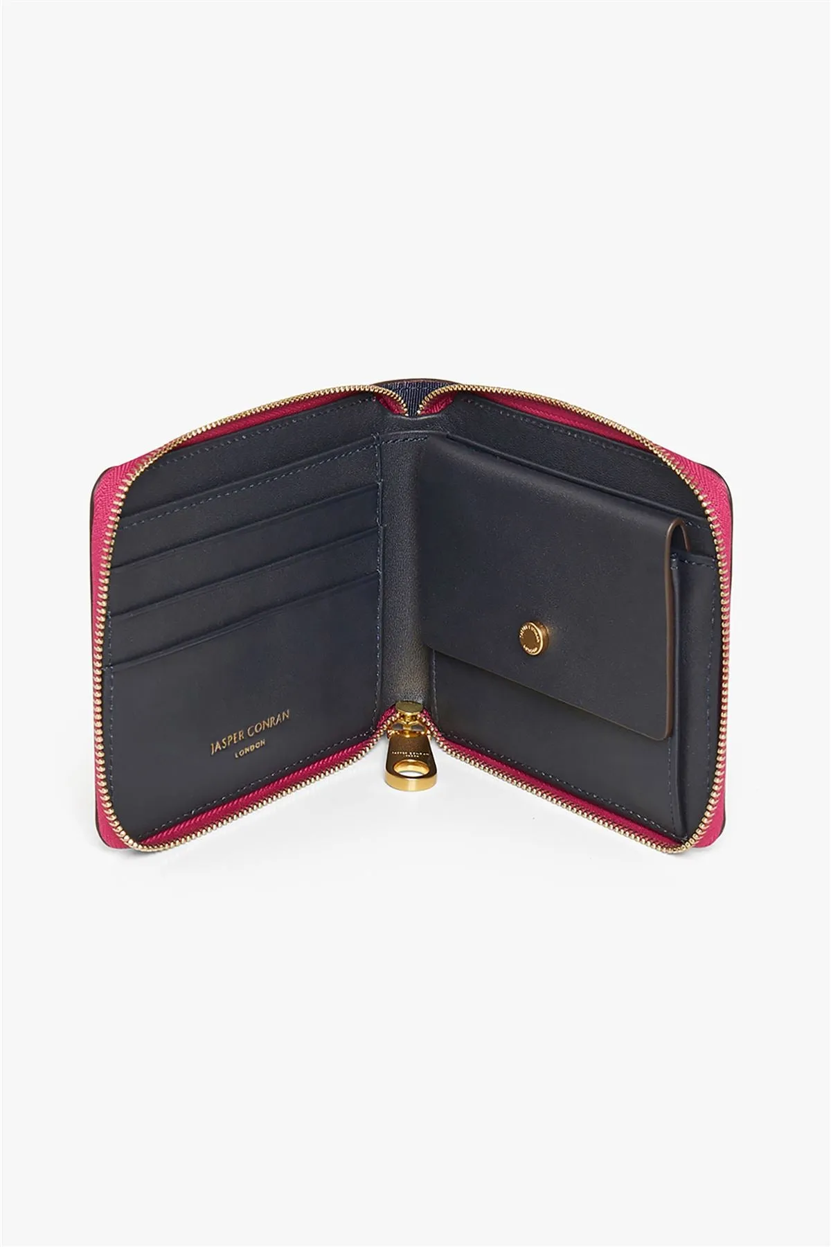 Jasper Conran Astrid Crosshatch Zip Round Small Purses