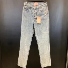 Jeans Straight By Clothes Mentor In Blue Denim, Size: 4
