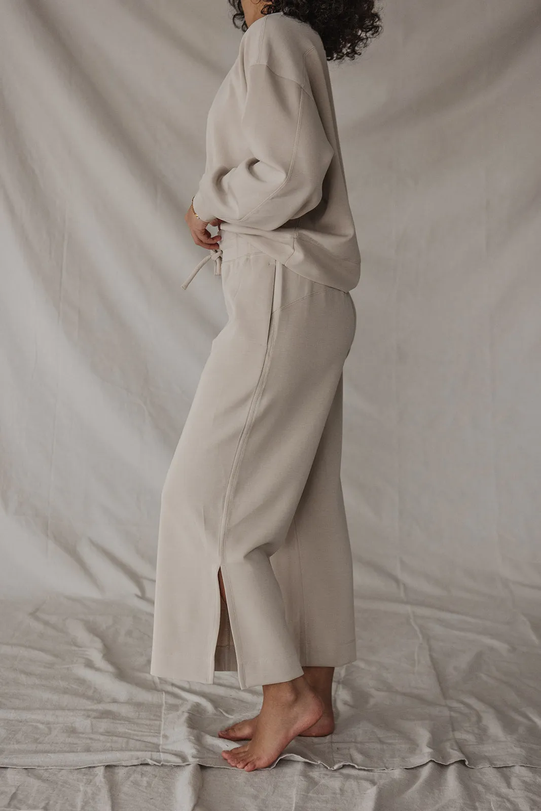 Jet-Setter Wide Leg Set Long Sleeve |Bone