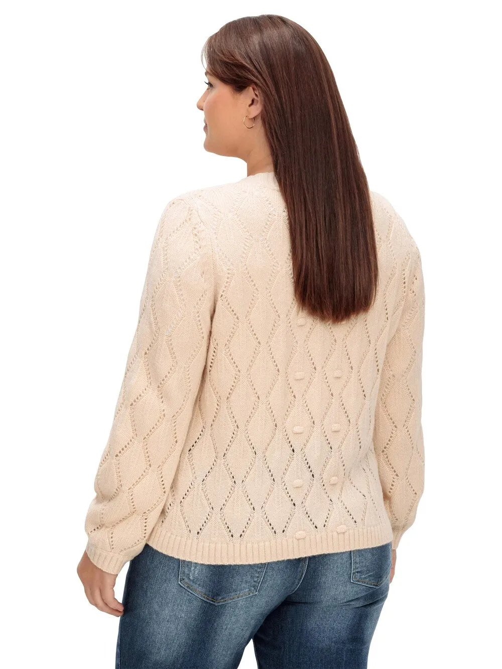 Joe Browns knitted cardigan, nude