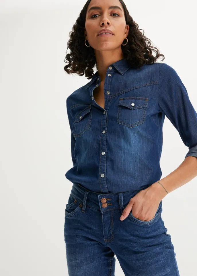 John Baner Jeanswear denim shirt, blue