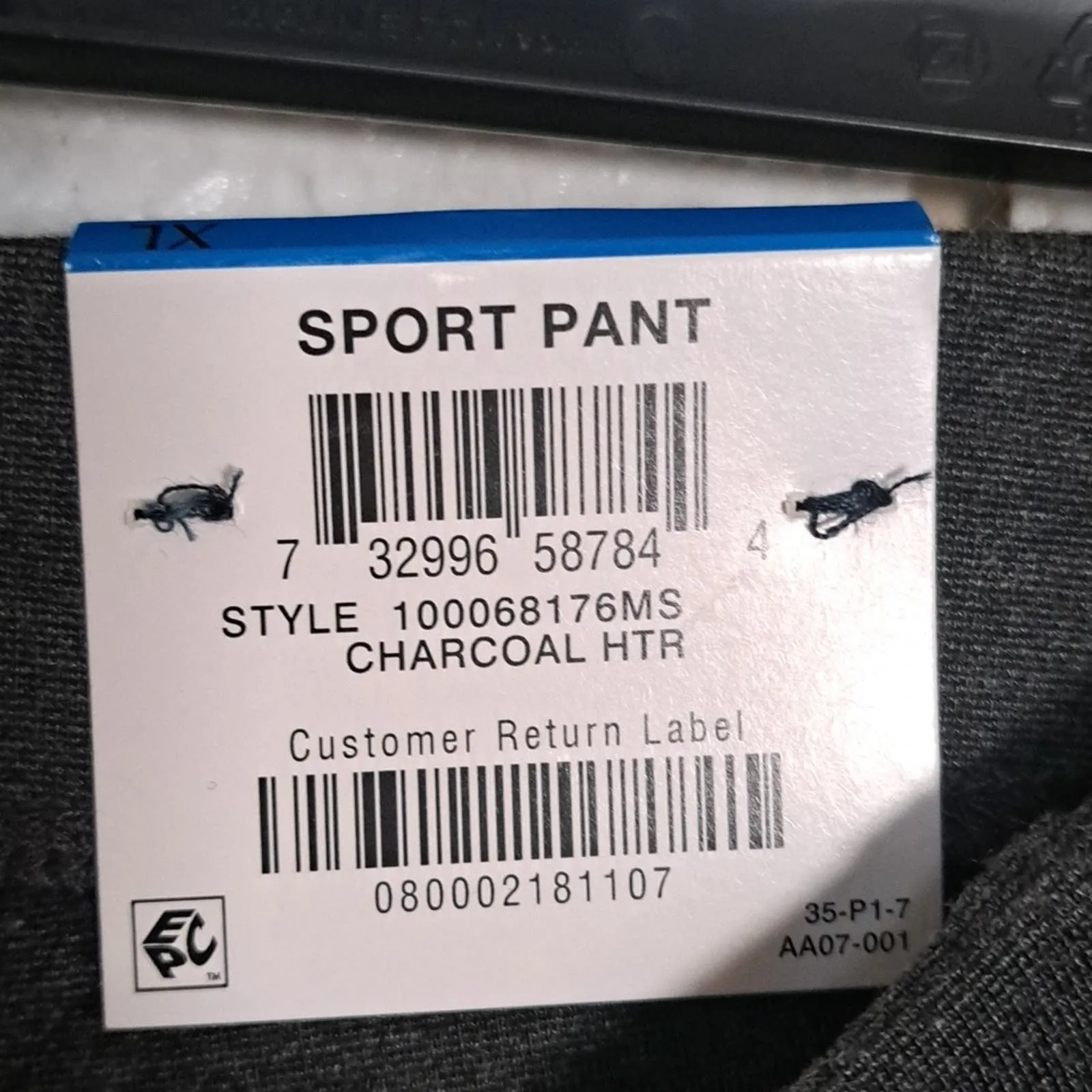 Karen Scott Sport Pull-On Comfort Pants Charcoal Heather XL