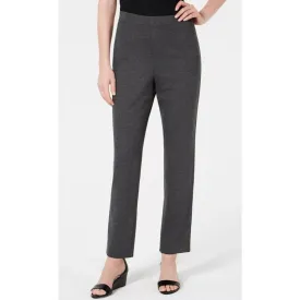 Karen Scott Sport Pull-On Comfort Pants Charcoal Heather XL