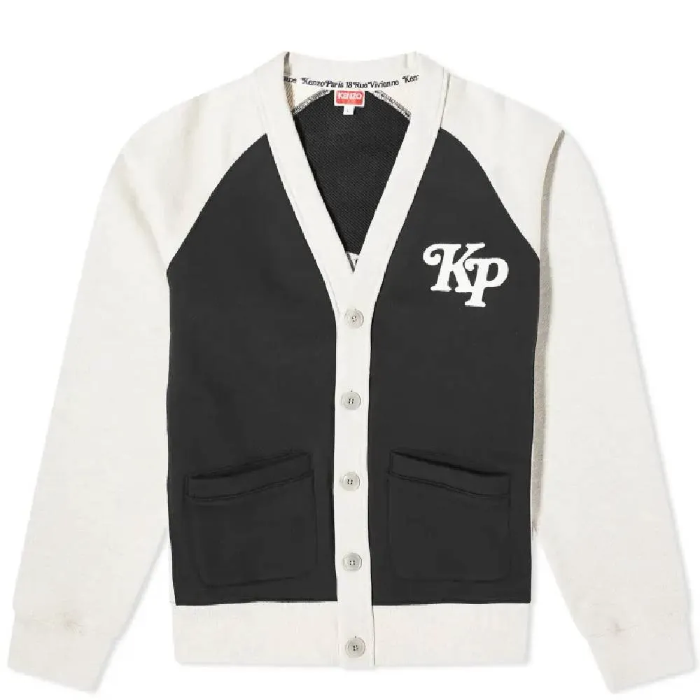 Kenzo X Verdy Varsity cardigan, white/black