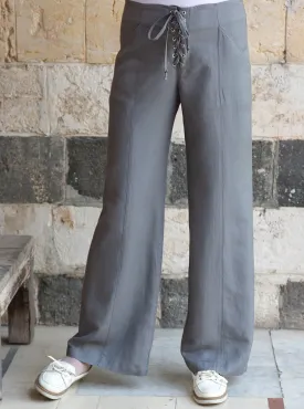 Lace Up Linen Trousers