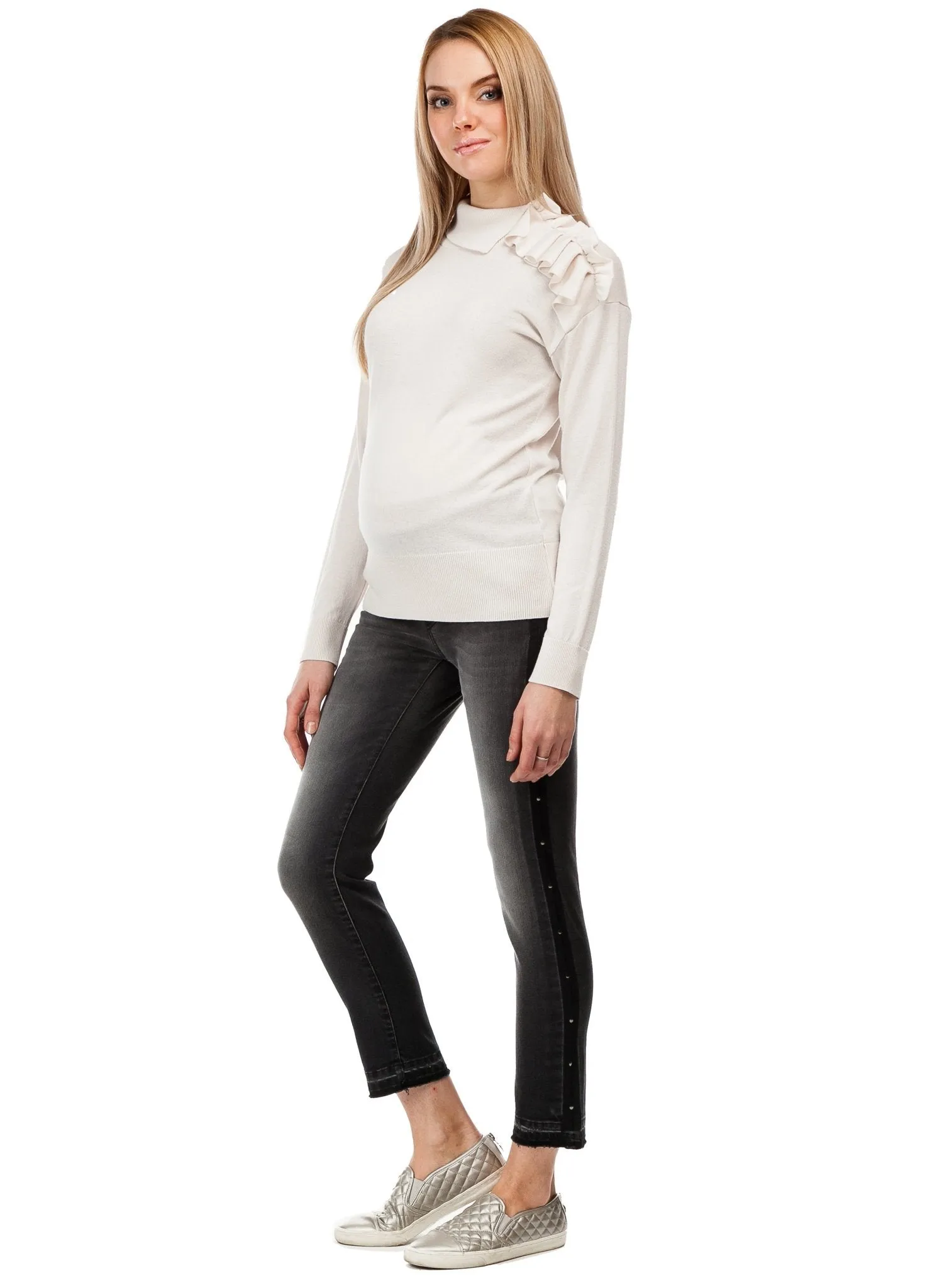 Lax Maternity Top - Cream White