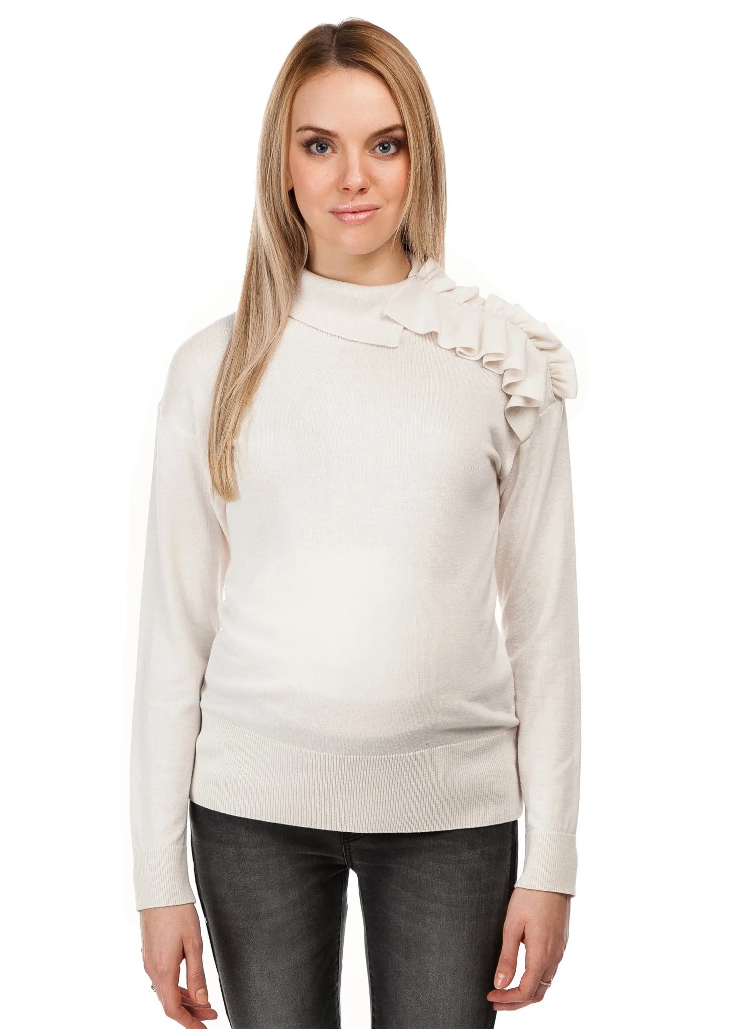 Lax Maternity Top - Cream White