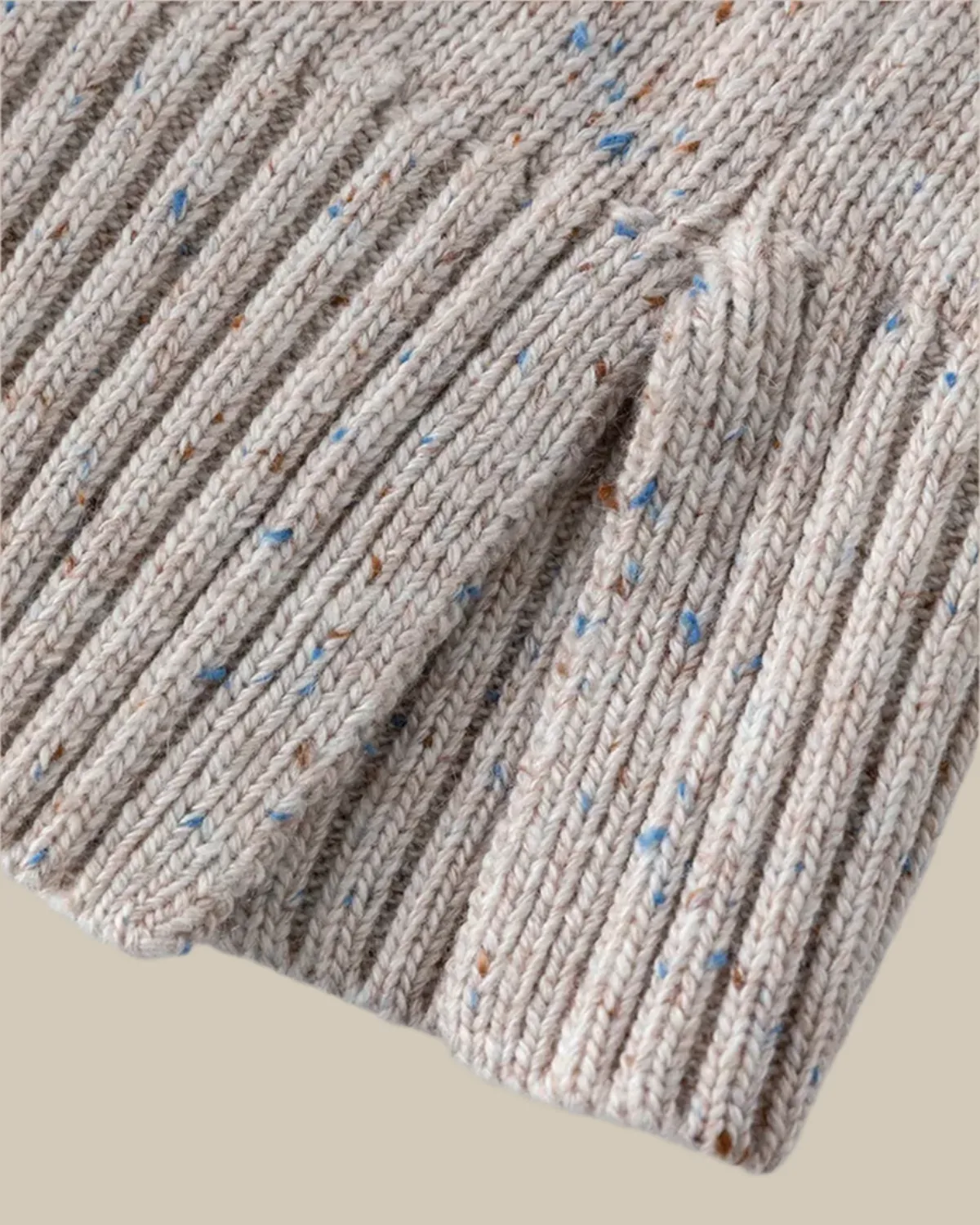 Lena Speckled Knit Polo Midi Dress