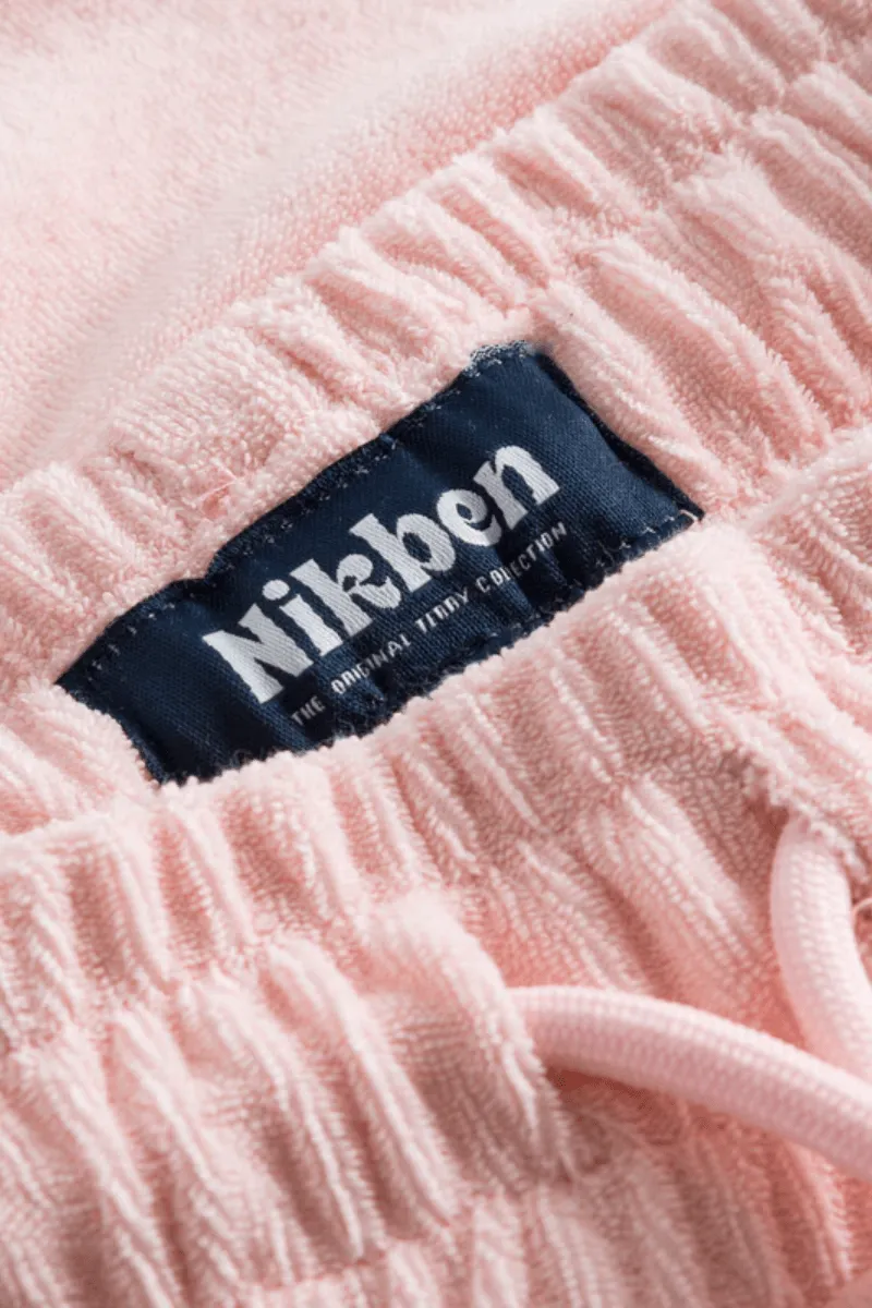 Light Pink Terry Low Shorts