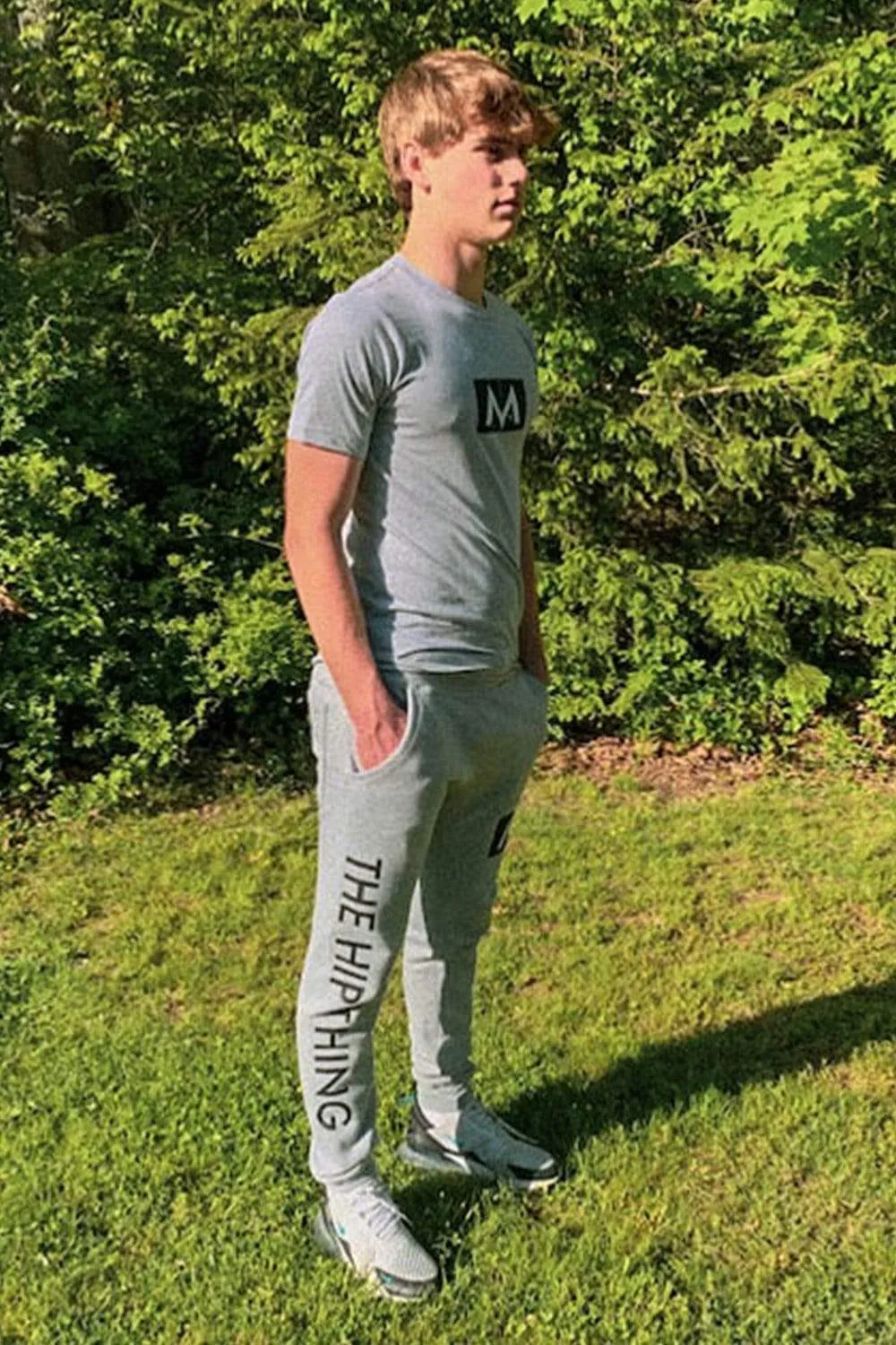 Mark Anastasio 'The Hip Thing' Heather Grey Joggers