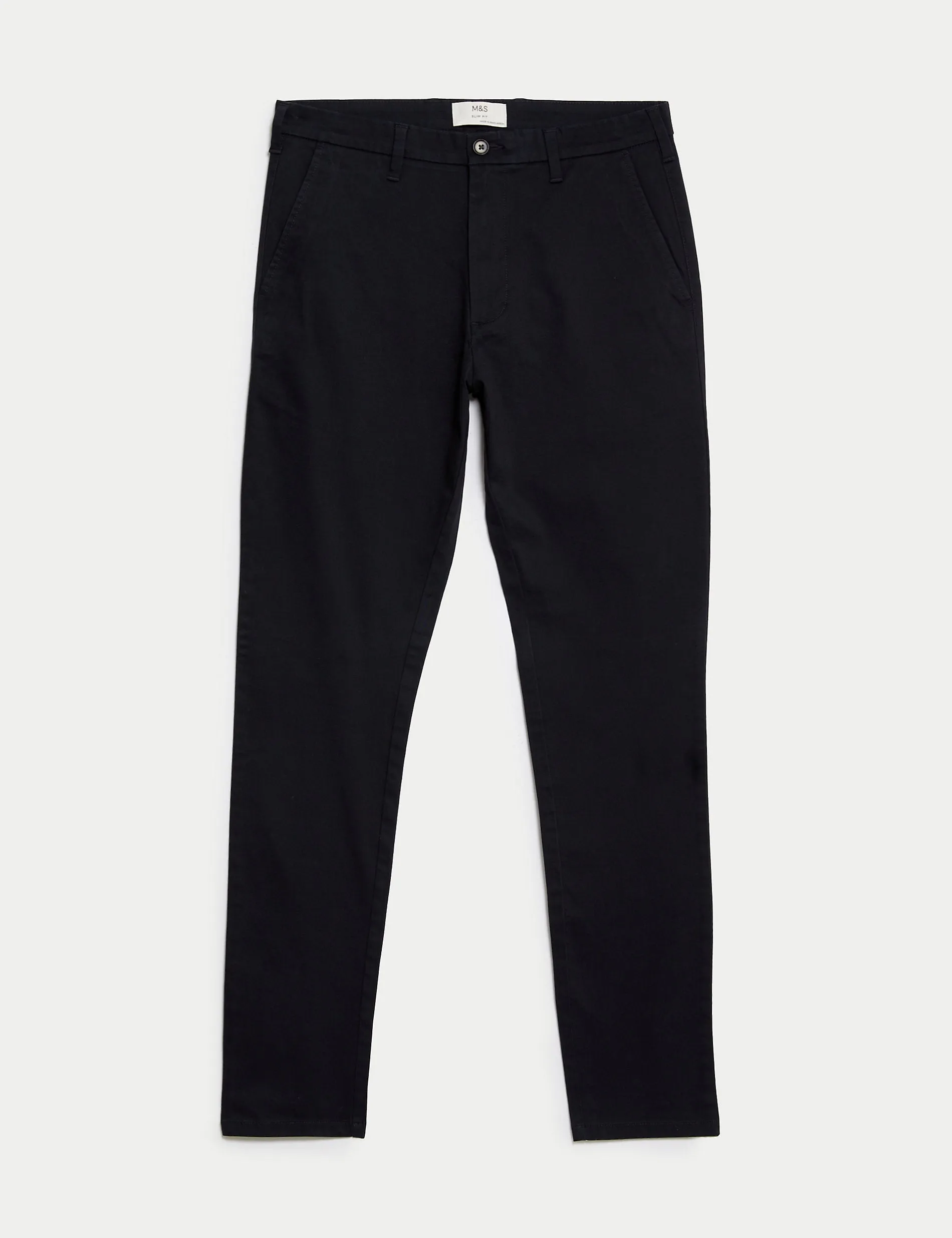 Marks & Spencer Slim Fit Stretch Chinos, Navy