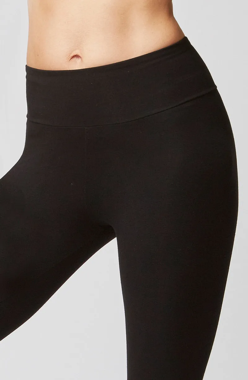 Medium Compression Waisted Slim Fit Bootcut Black