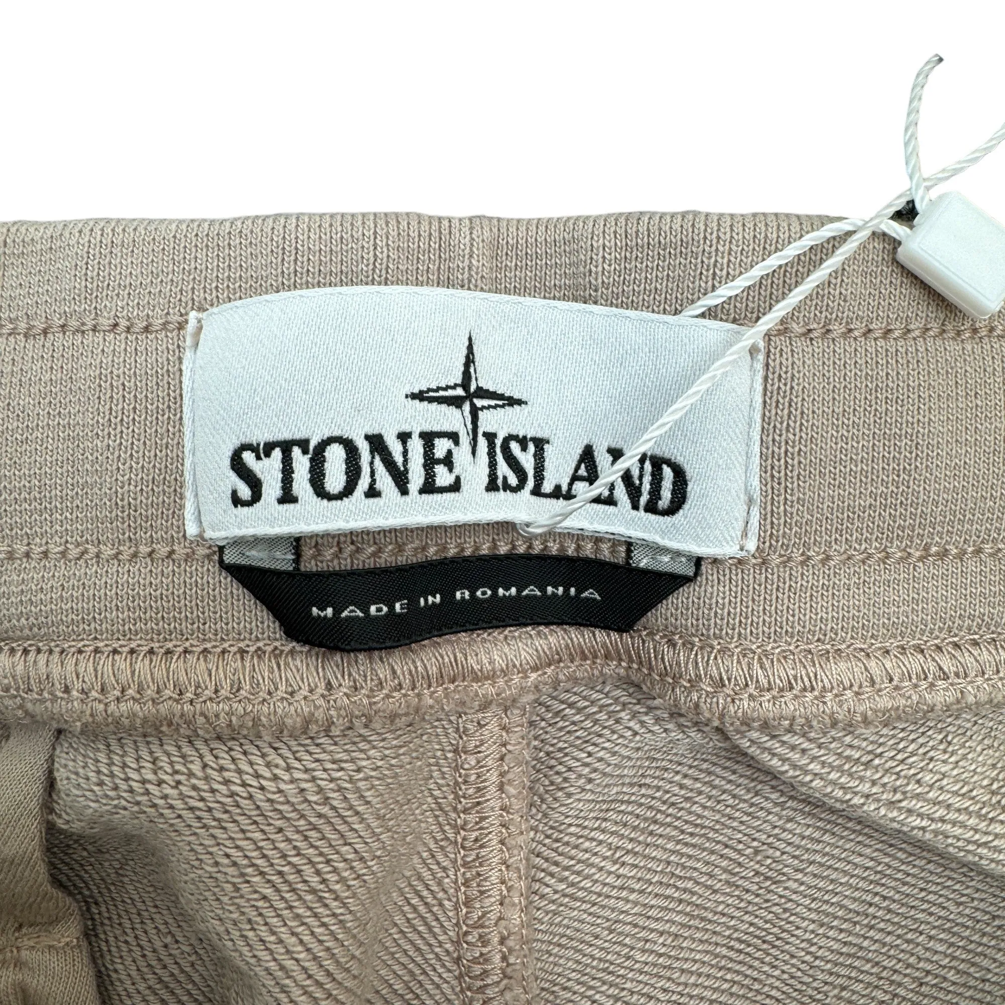 Men's Applique Logo Joggers Beige Size XL