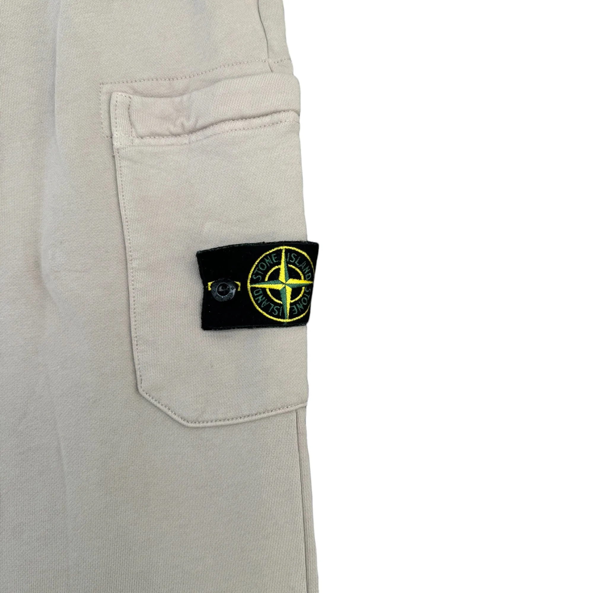 Men's Applique Logo Joggers Beige Size XL
