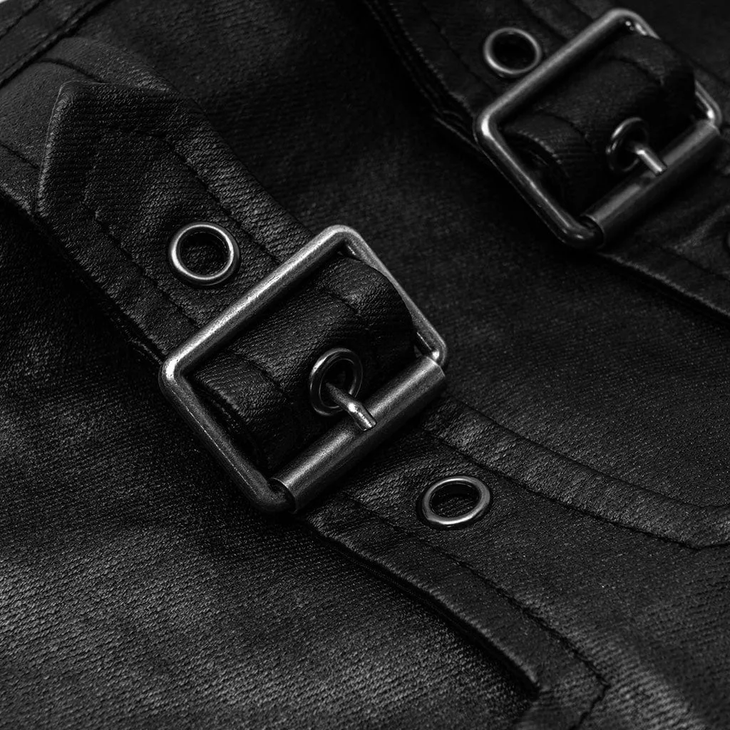 Men's Punk Faux Leather Pants