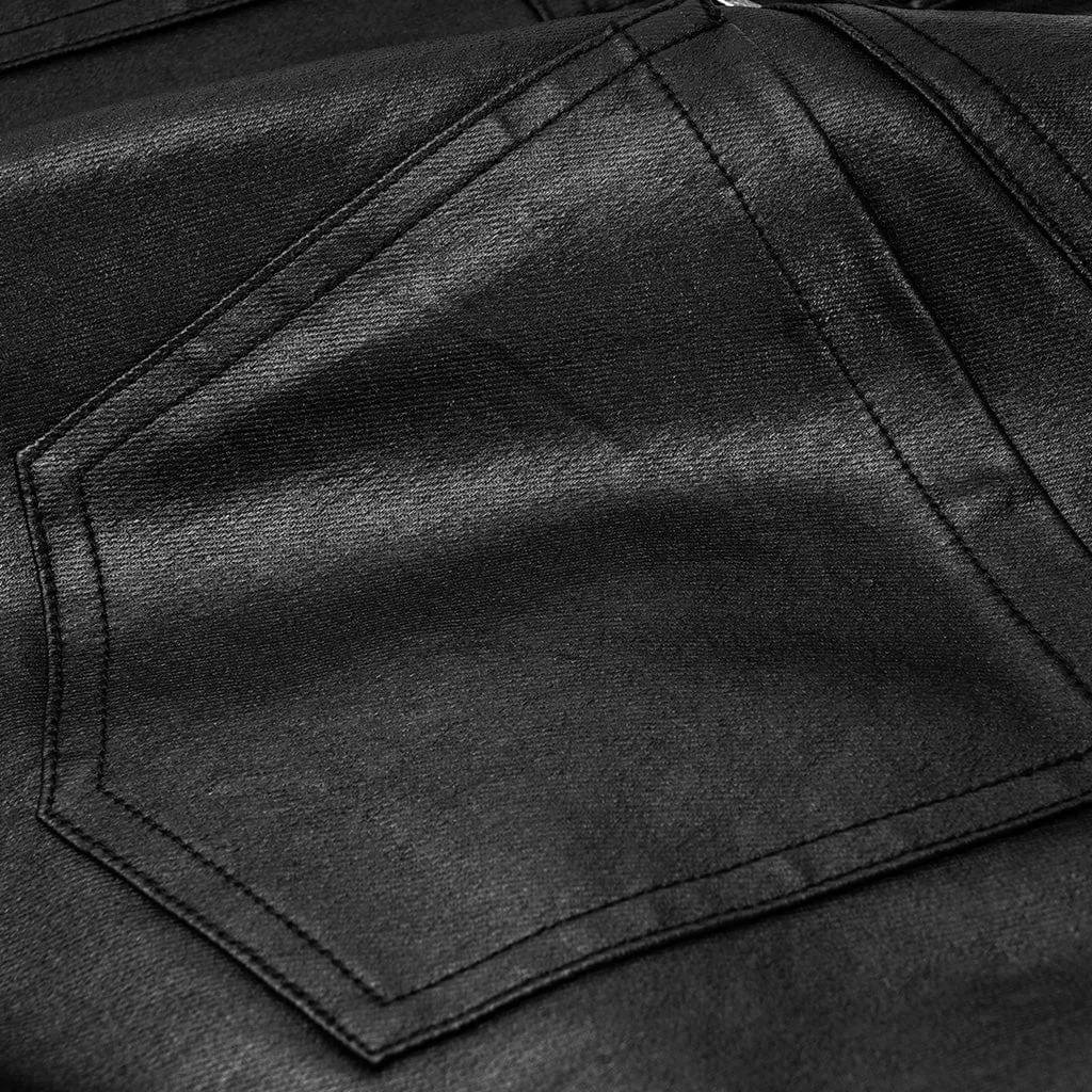 Men's Punk Faux Leather Pants