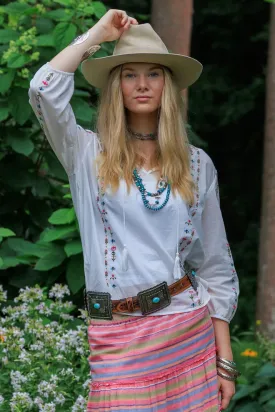 Natalie Embroidered Blouse