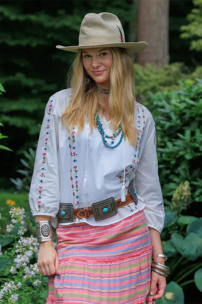 Natalie Embroidered Blouse