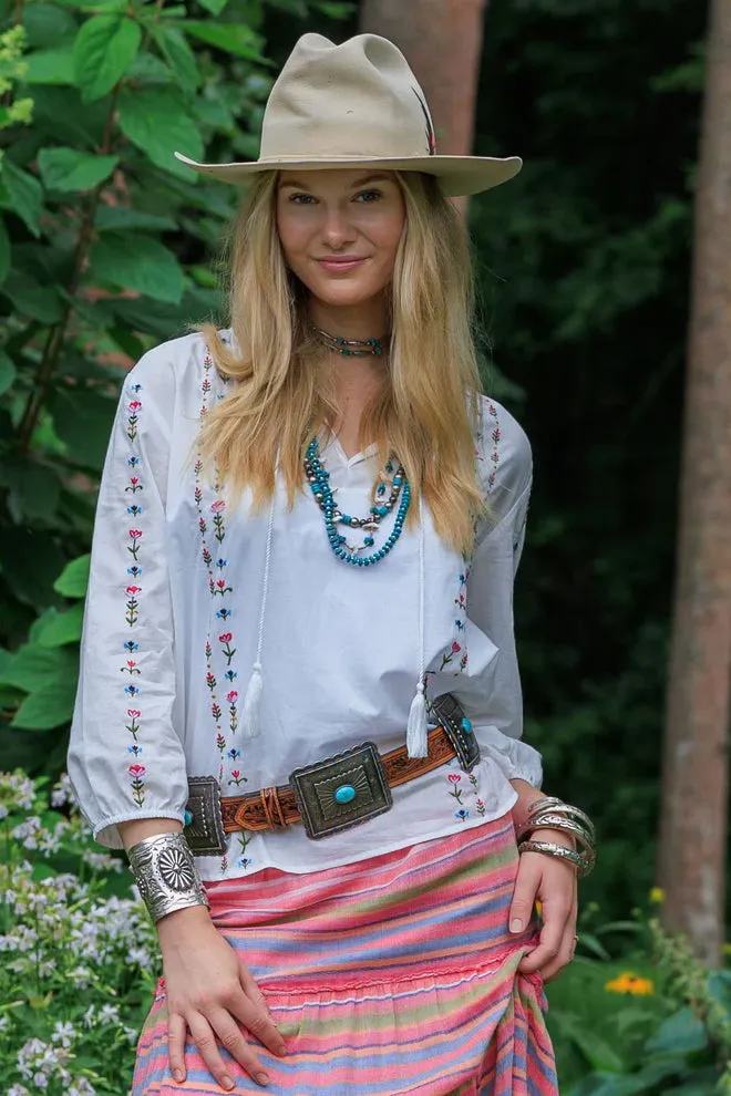 Natalie Embroidered Blouse