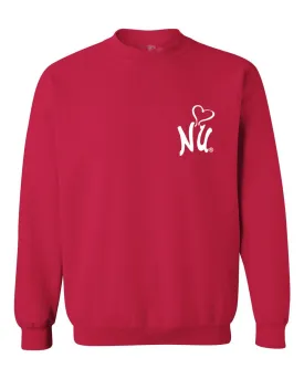 Nebraska Huskers Lyric Puff Ink Red Sweatshirt