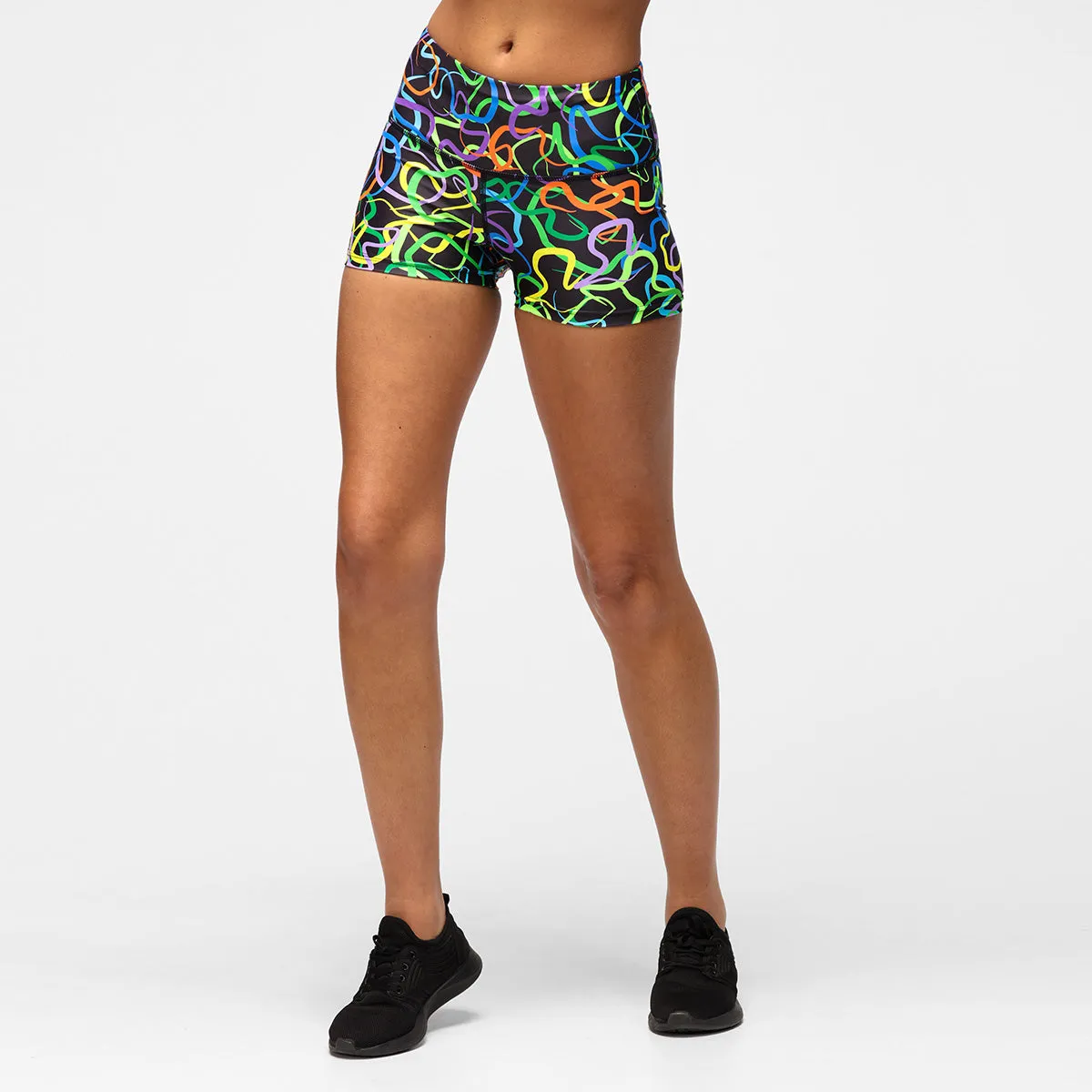 Neon Noodles TikiBooty Shorts