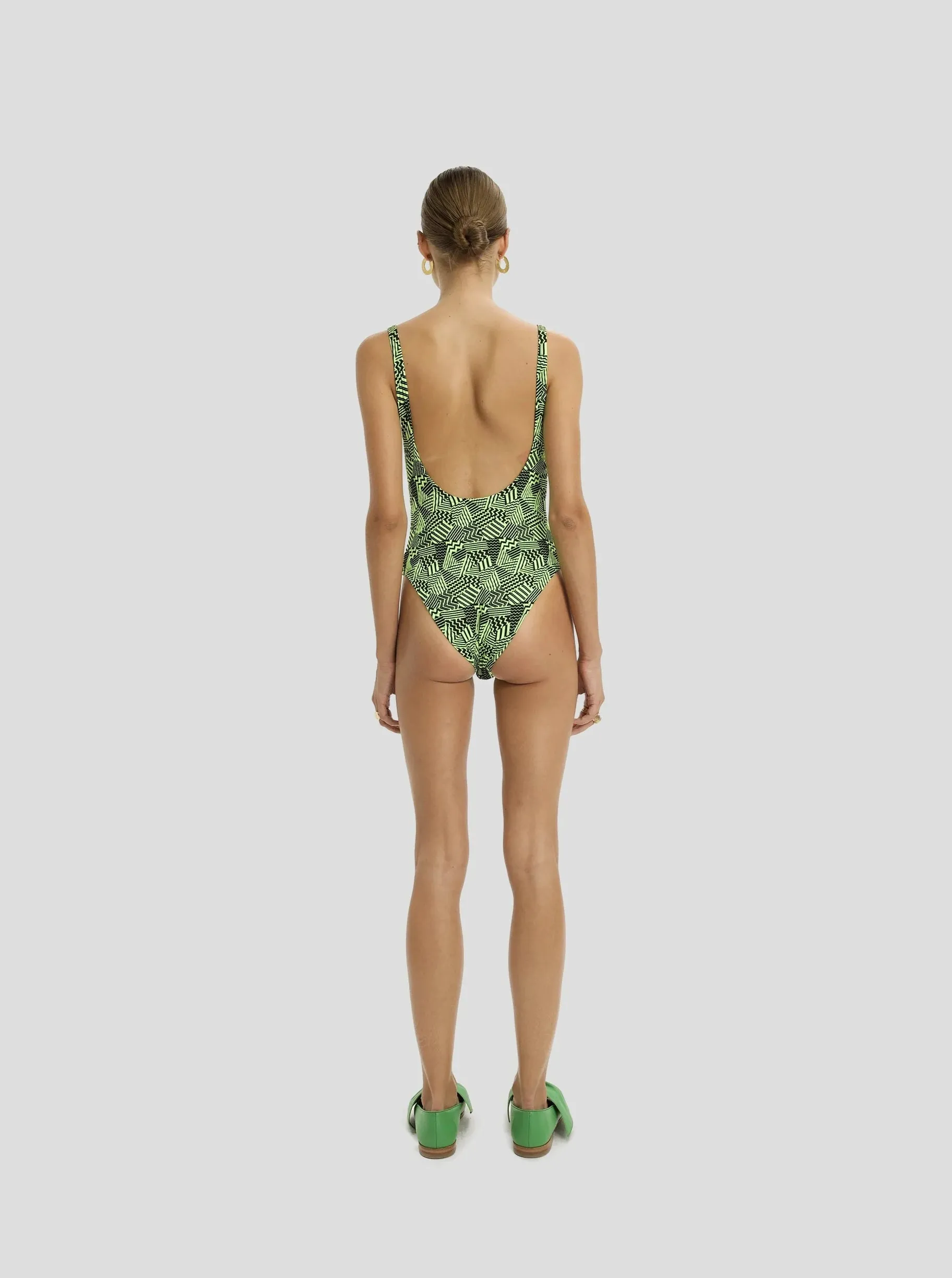 Otis Swimsuit in Neon Citrus Fizz