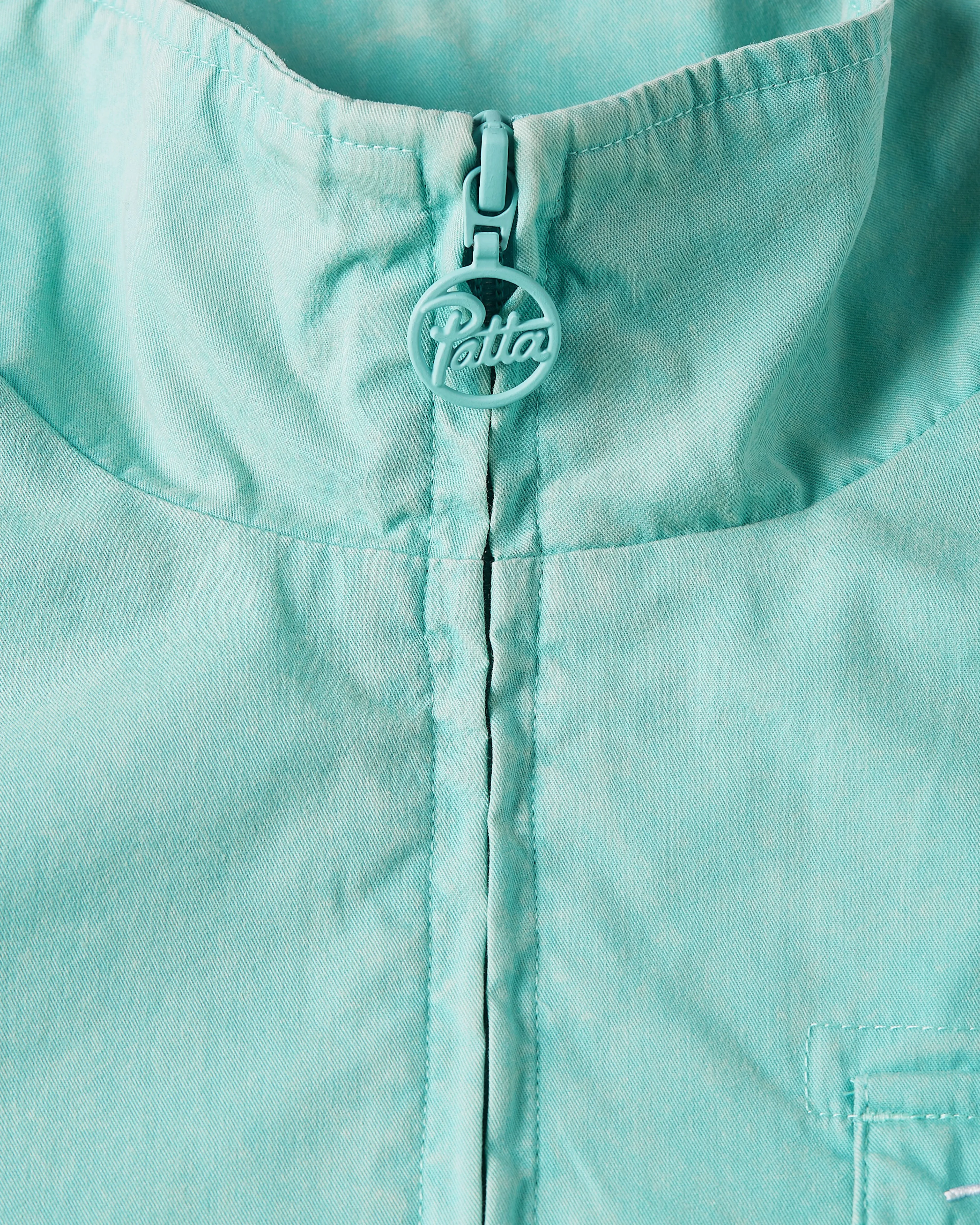 Vibrant Blue Radiance Acid Washed Track Jacket by Patta