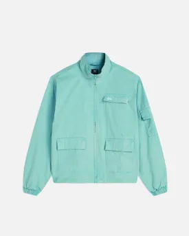 Vibrant Blue Radiance Acid Washed Track Jacket by Patta