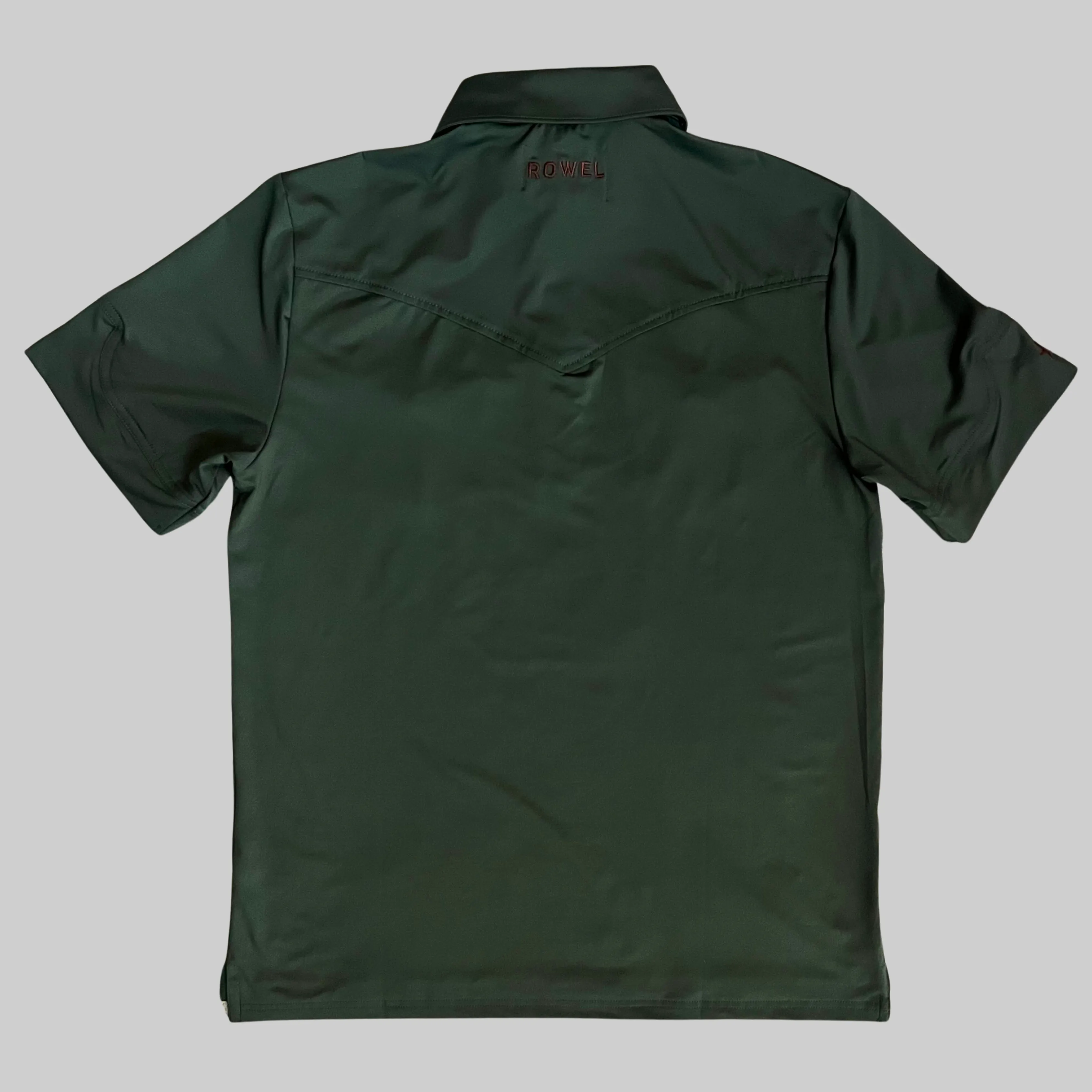 Pearl Snap Polo- Pineneedle