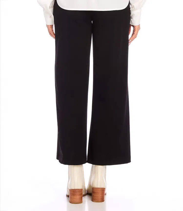 Pintuck Wide-leg Pants
