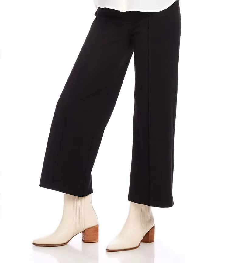 Pintuck Wide-leg Pants