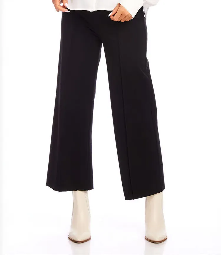 Pintuck Wide-leg Pants