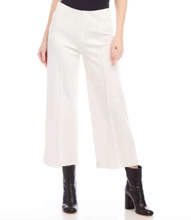 Pintuck Wide-leg Pants