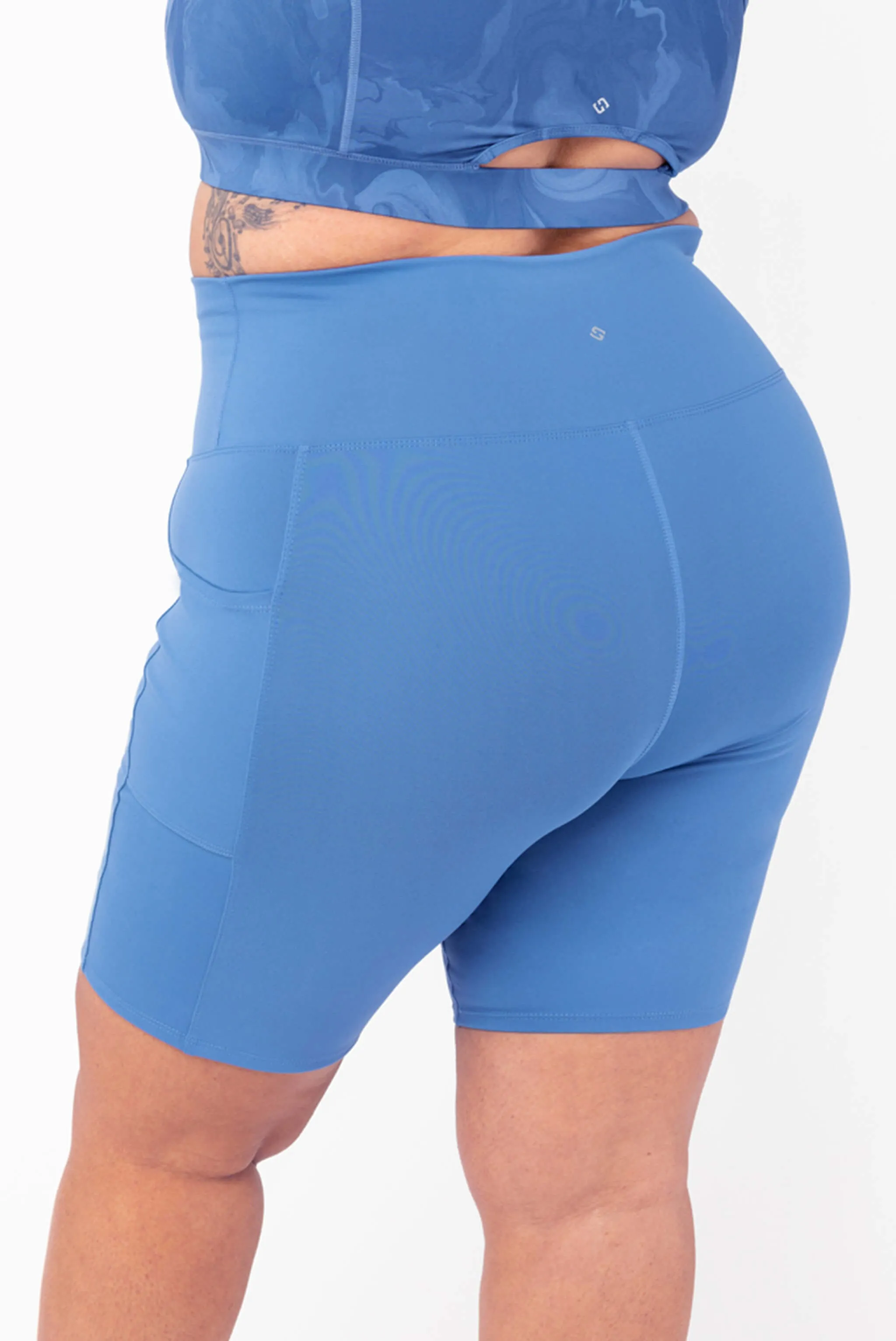 Pocket Bike Shorts - Moonlight Blue