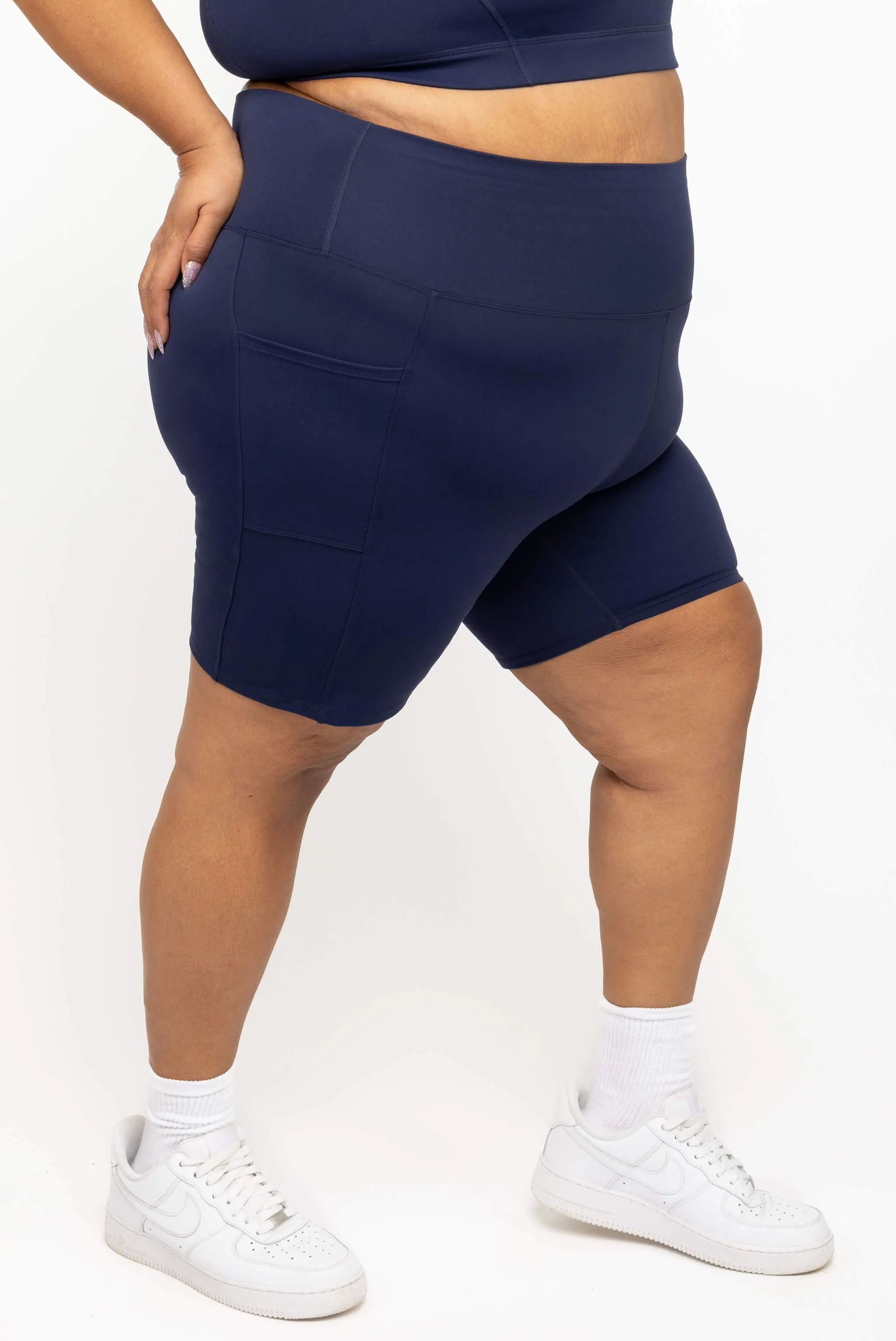 Pocket Bike Shorts - Navy