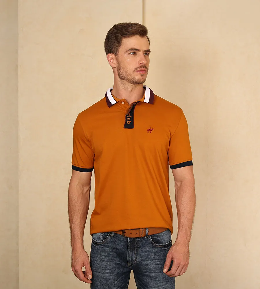 Polo Contraste Color Calabaza Ref. 130231223