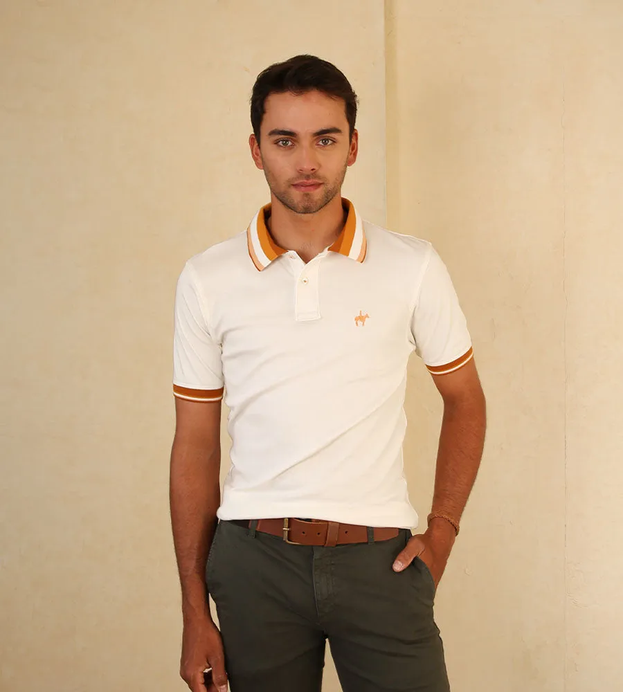 Polo Contraste Color Crema Ref. 130220624