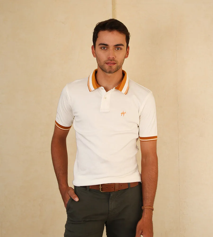 Polo Contraste Color Crema Ref. 130220624